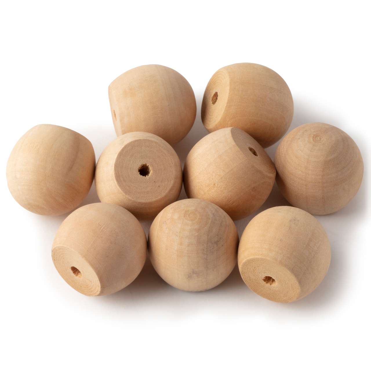 1.25" Wood Doll Heads, 9ct. by Make Market®